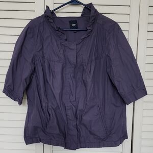 GAP Women's Utility Jacket in Deep Purple